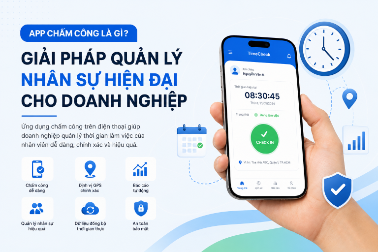 App Chấm Công Là Gì? Giải Pháp Quản Lý Nhân Sự Hiện Đại Cho Doanh Nghiệp