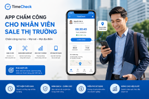 App chấm công cho nhân viên sale thị trường
