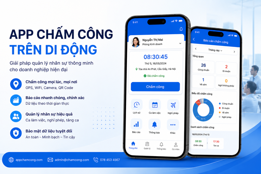 Lợi ích khi sử dụng app chấm công giá rẻ trên di động