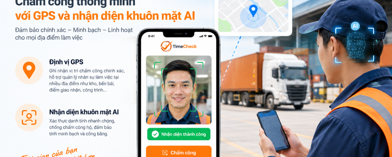 App chấm công cho doanh nghiệp logistics
